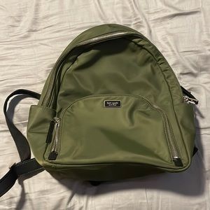 Kate Spade, army green backpack, brand new